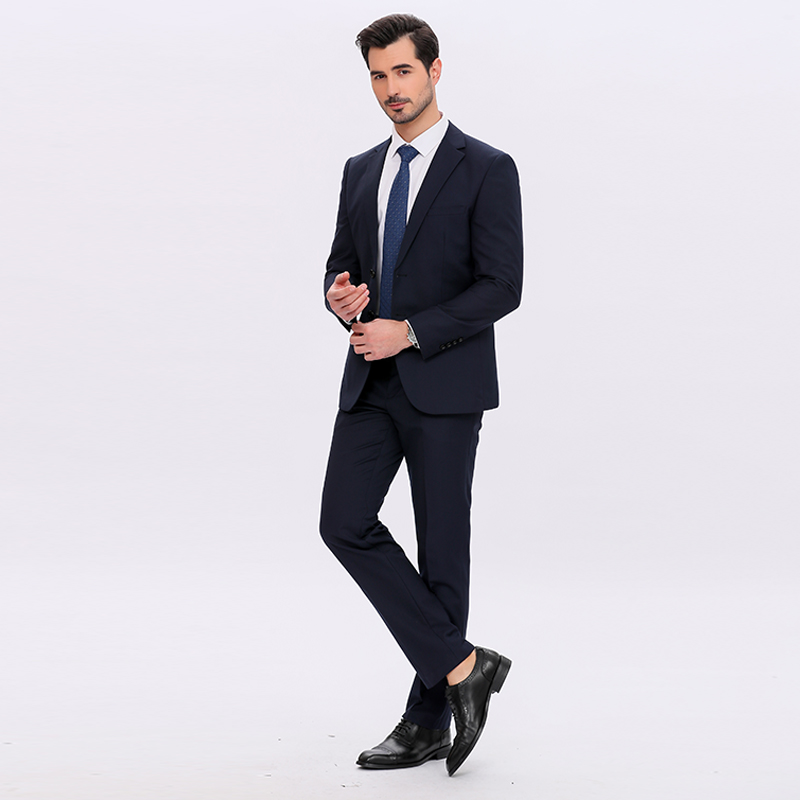 Men'S Formal Wear Attire - Tweedelig herenmodepak met twee knopen, Koreaanse