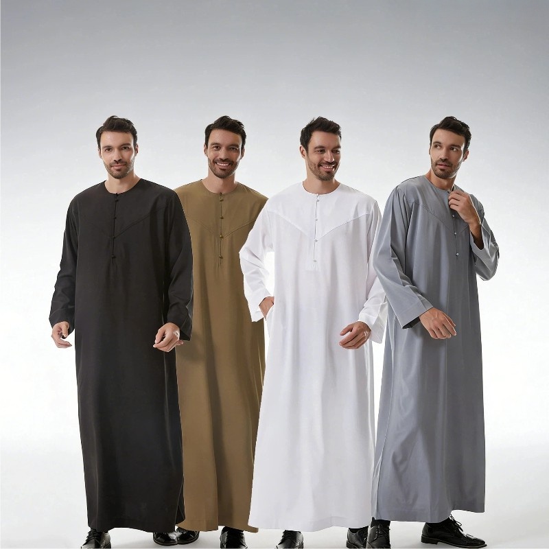 Arabic Formal Wear Men - Loszittende, casual, formele Thobe, traditionele Arabische