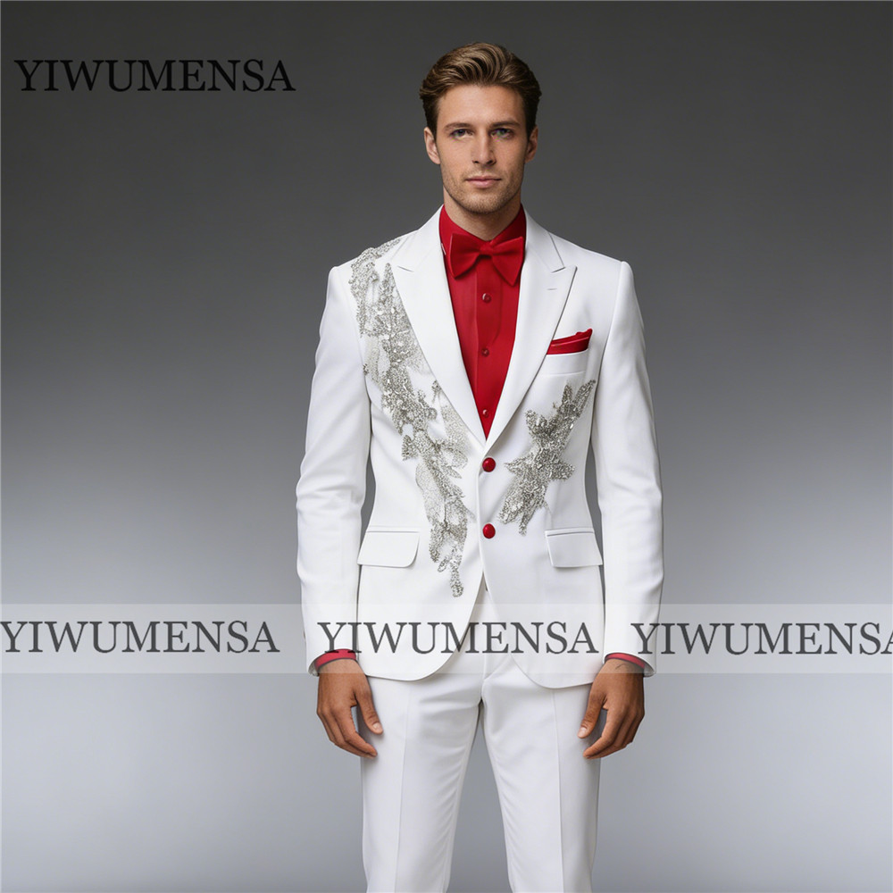 Men'S Formal Wear Attire - Exclusief herenpak voor bruiloft met sprankelende