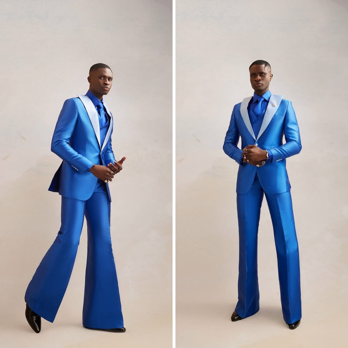 Men Formal Wear Modern - Satijn Mannen Pak Set 3-delig Blazer