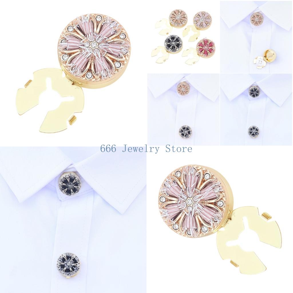 Men'S Formal Wear Jewelry - F2TD Stijlvolle kantoormanchetknopen zinklegering, fonkelende stenen