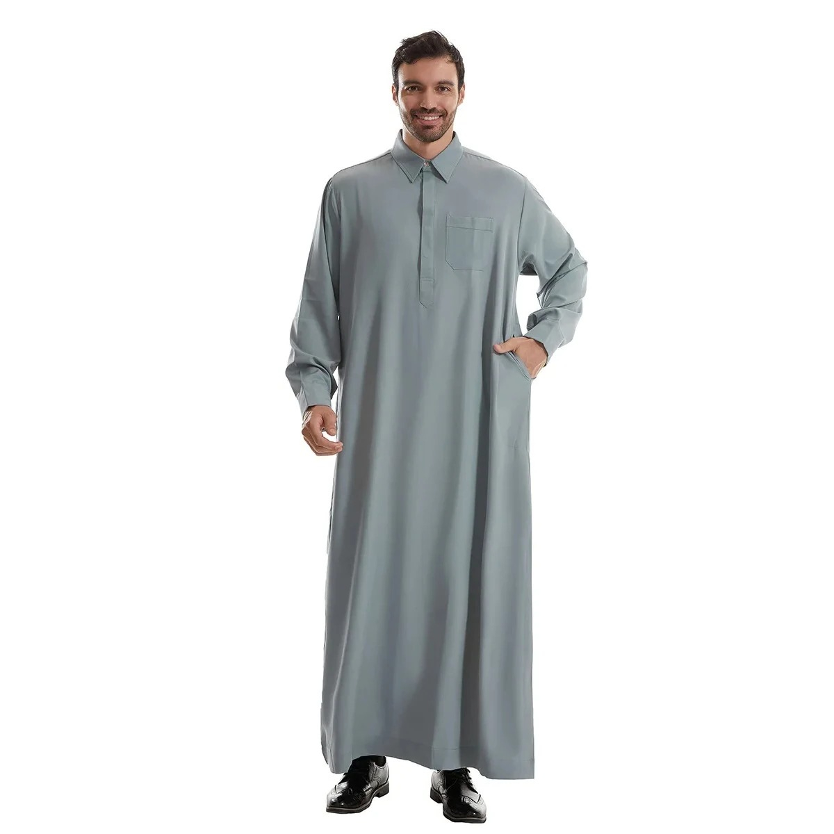 Arabic Formal Wear Men - Herenshirt Jubba Thobe, lange jurk, Eid,