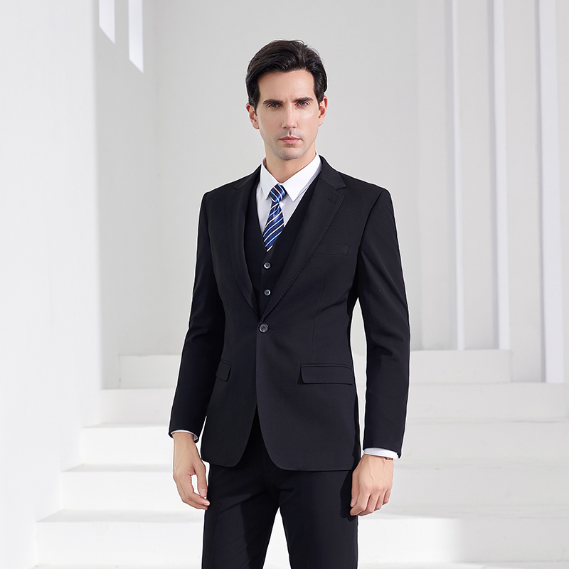 Men'S Formal Wear Attire - Luxe zwarte zakelijke pak- en broekset