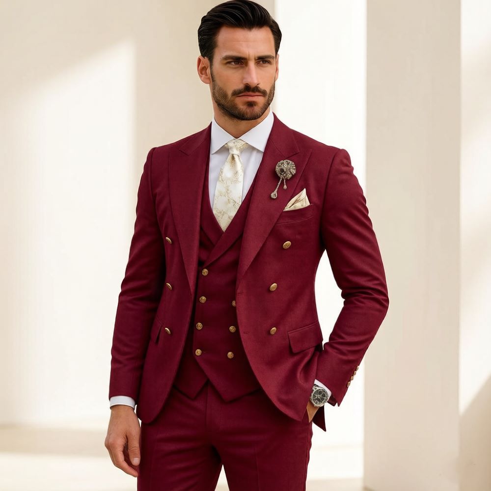 Heren Ivoorbruin Bruidspak Sli - Men Formal Wear Modern recensie en prijs