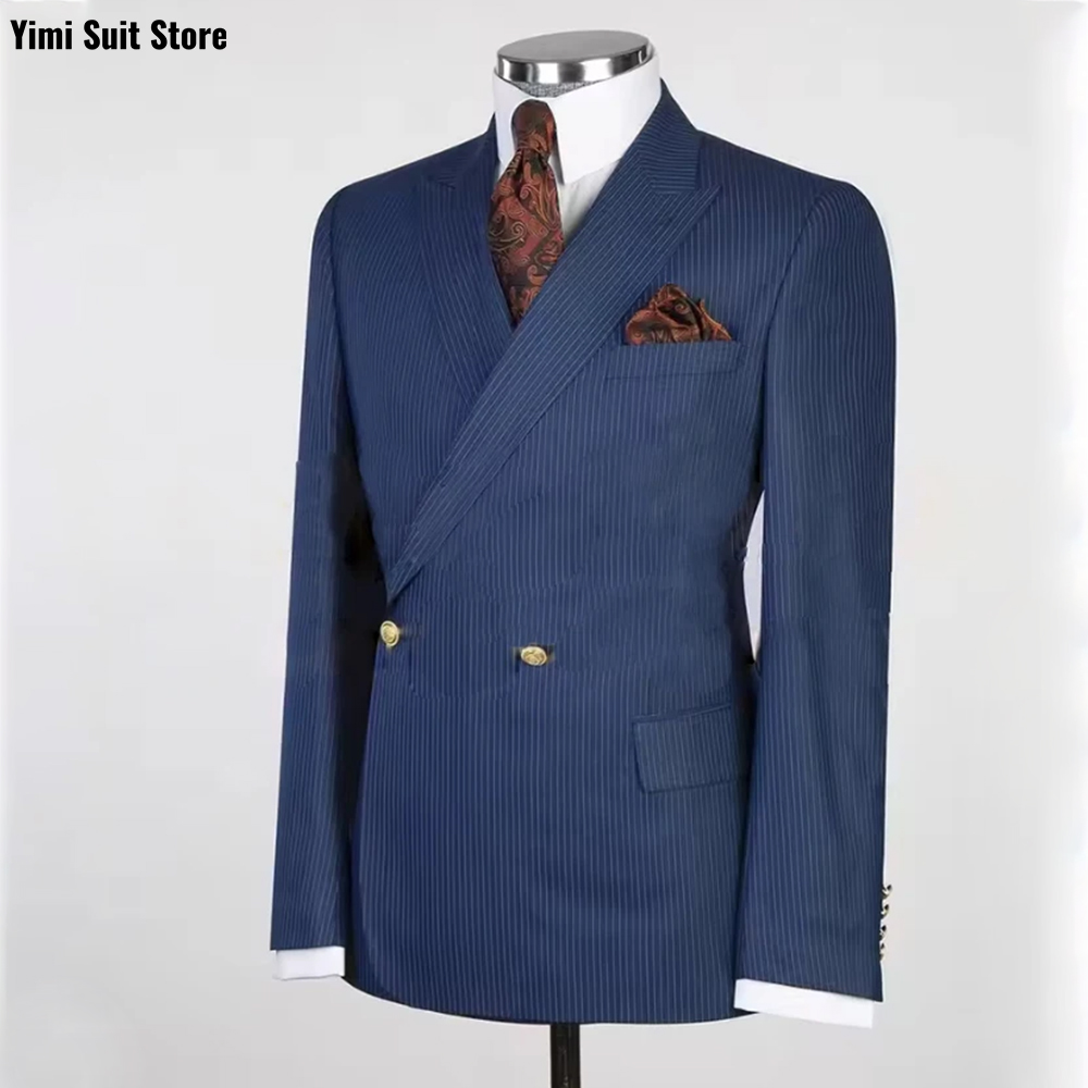 Krijtstreep Mannen Pakken 2 St - Men Formal Wear Modern recensie en prijs