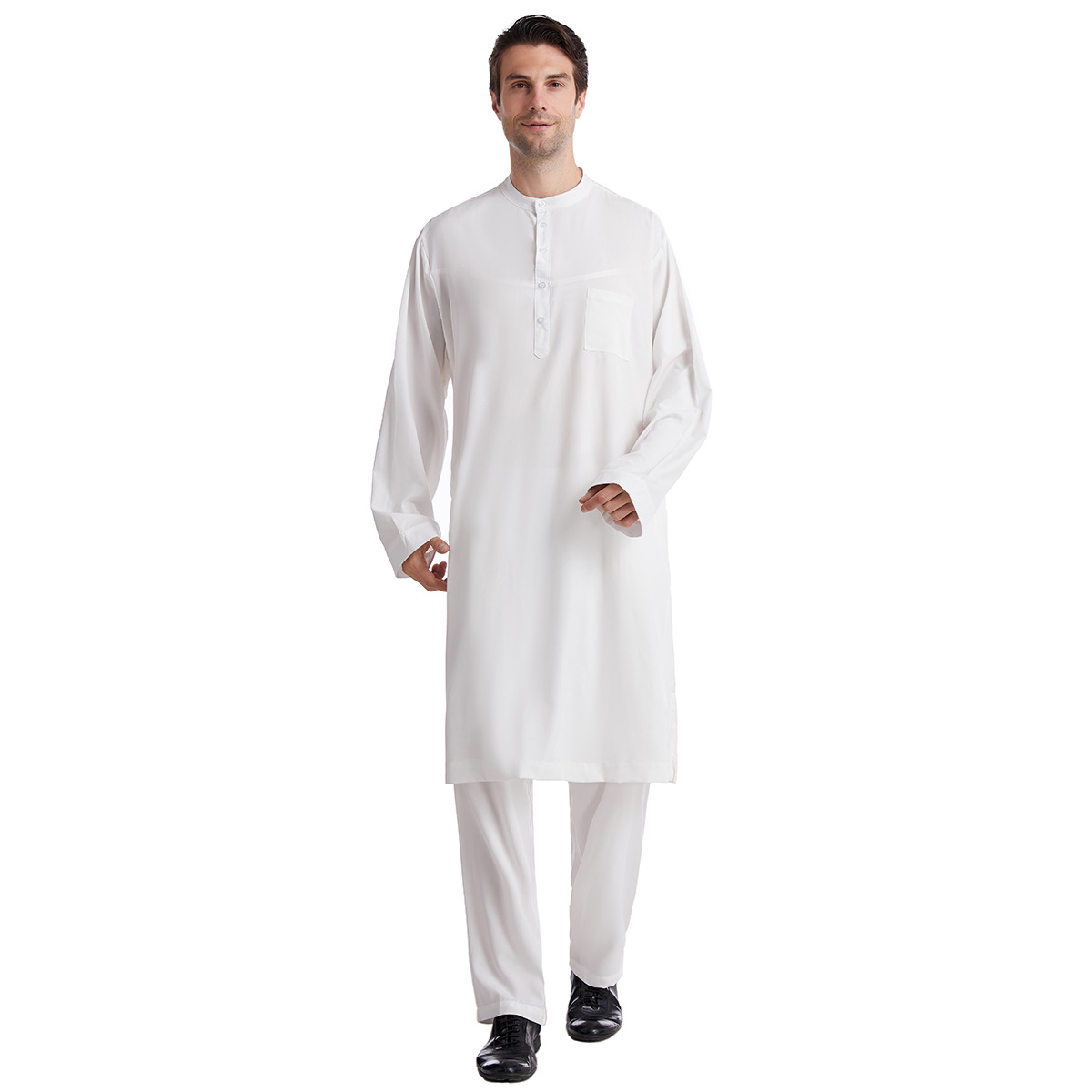 Moslim mannen Jubba Thobe 2-de - Arabic Formal Wear Men recensie en prijs