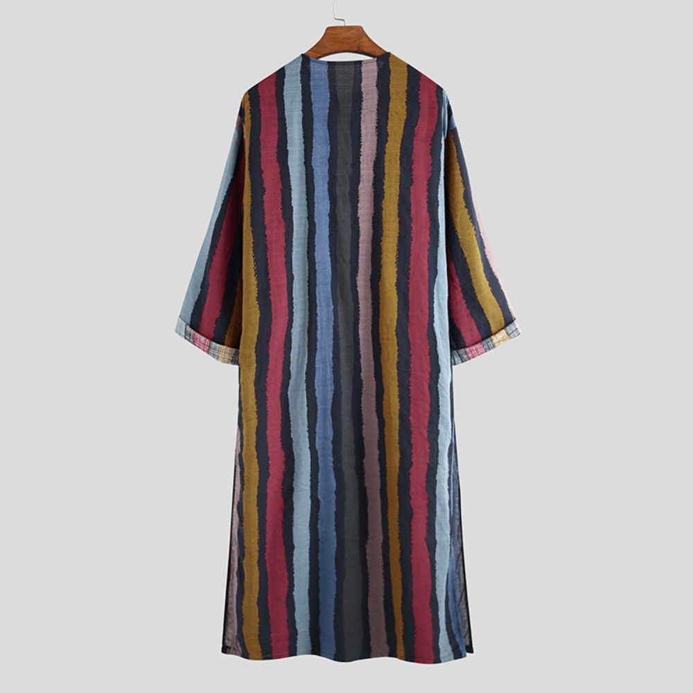 2026 Nieuwe gestreepte geprint - Arabic Formal Wear Men recensie en prijs