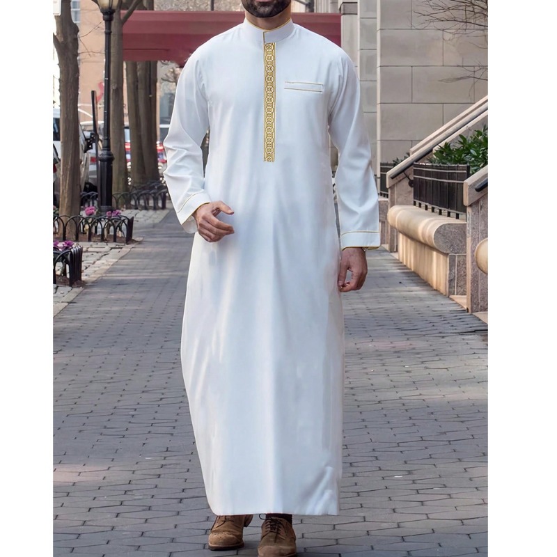 Arabische mannen thobe, gebord - Arabic Formal Wear Men recensie en prijs
