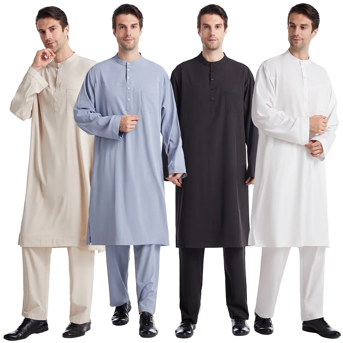Moslim Mannen Jubba Thobe 2-de - Arabic Formal Wear Men recensie en prijs