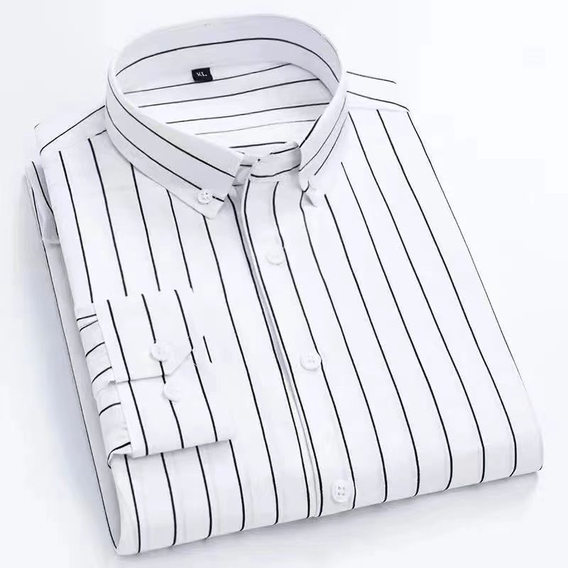 Gloednieuw gestreept overhemd  - Men Formal Wear Brands recensie en prijs