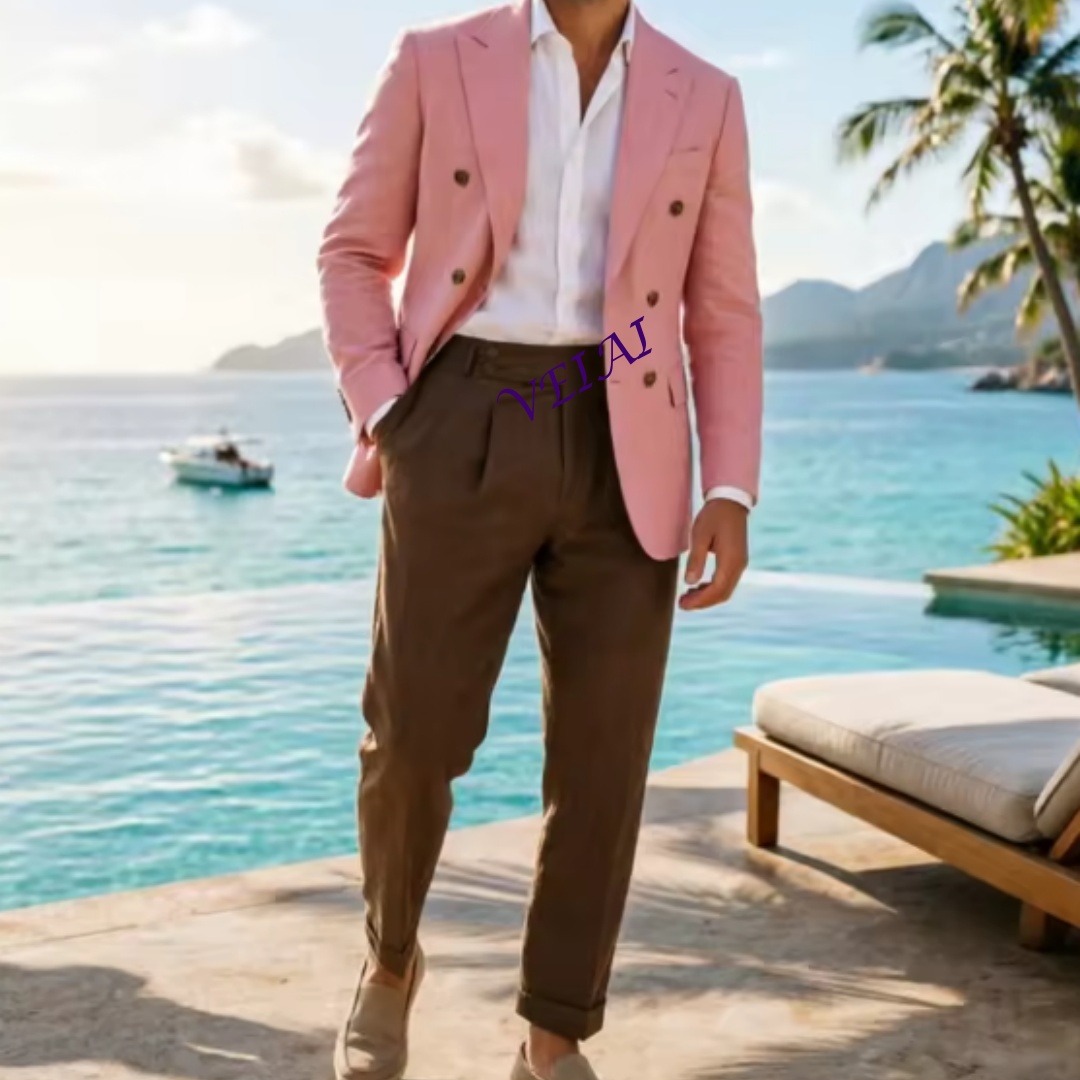 Op maat gemaakt beige linnen h - Men'S Formal Wear Attire recensie en prijs